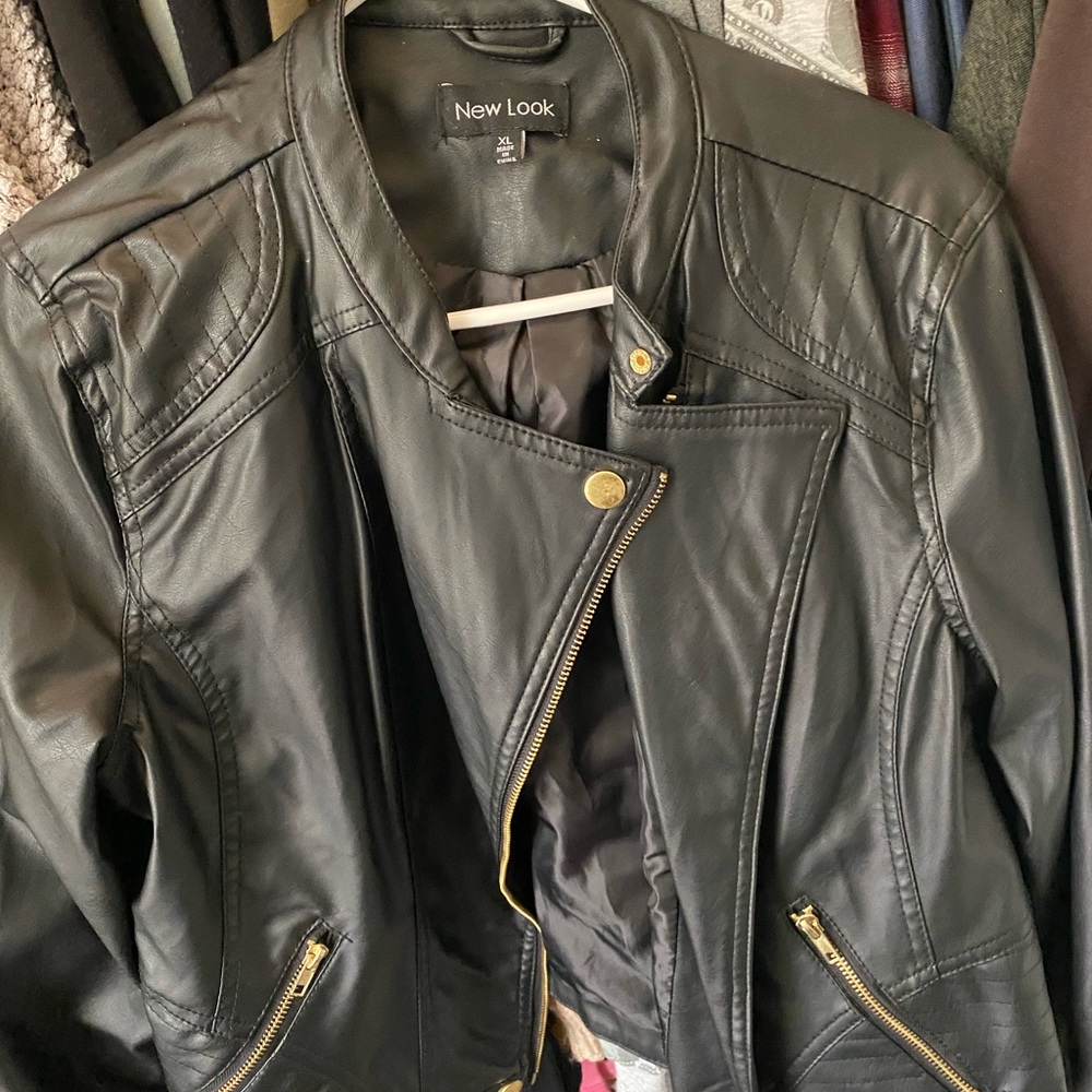 Faux Leather Jacket